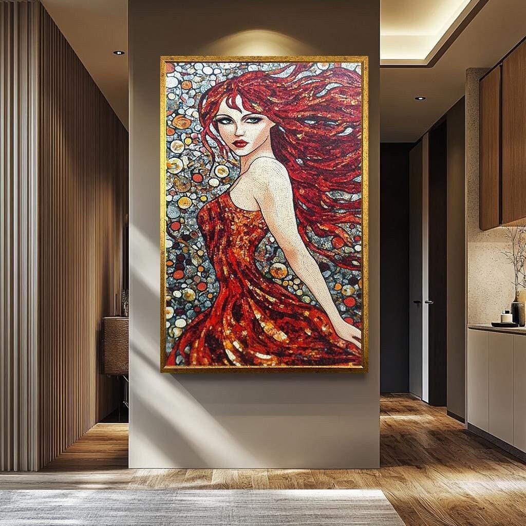 Pop Art Woman Wall Art - Abstract Female Portrait | Modern Wall Decor Canvas