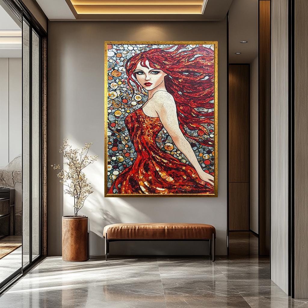 Pop Art Woman Wall Art - Abstract Female Portrait | Modern Wall Decor Canvas