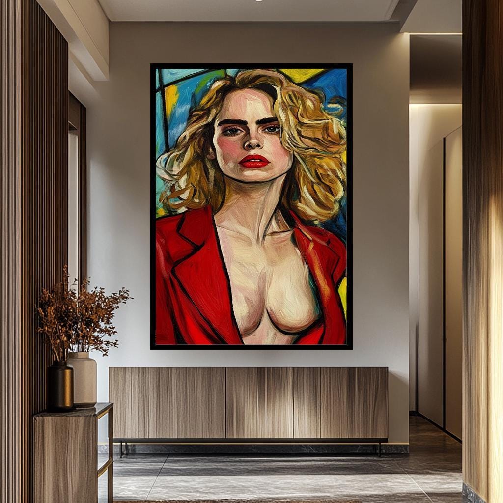 Bold Woman Pop Art - Modern Abstract Artwork | Women Portrait Canvas & Vibrant Decor