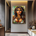 Woman Smoking Wall Art – Fiery Feminine Canvas Print | Modern Portrait Decor