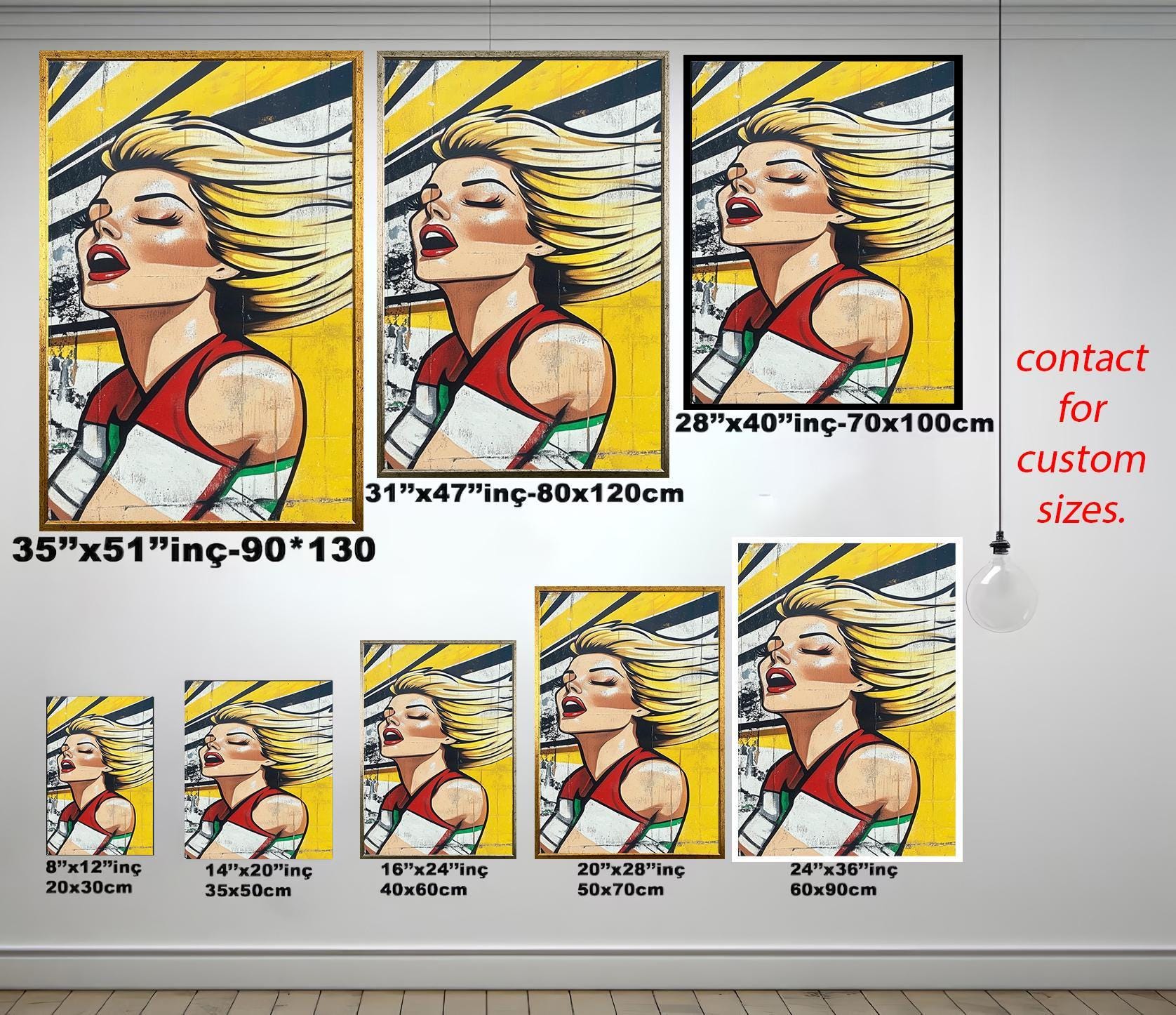 Bold Woman Pop Art - Modern Abstract Artwork | Women Portrait Canvas & Vibrant Decor