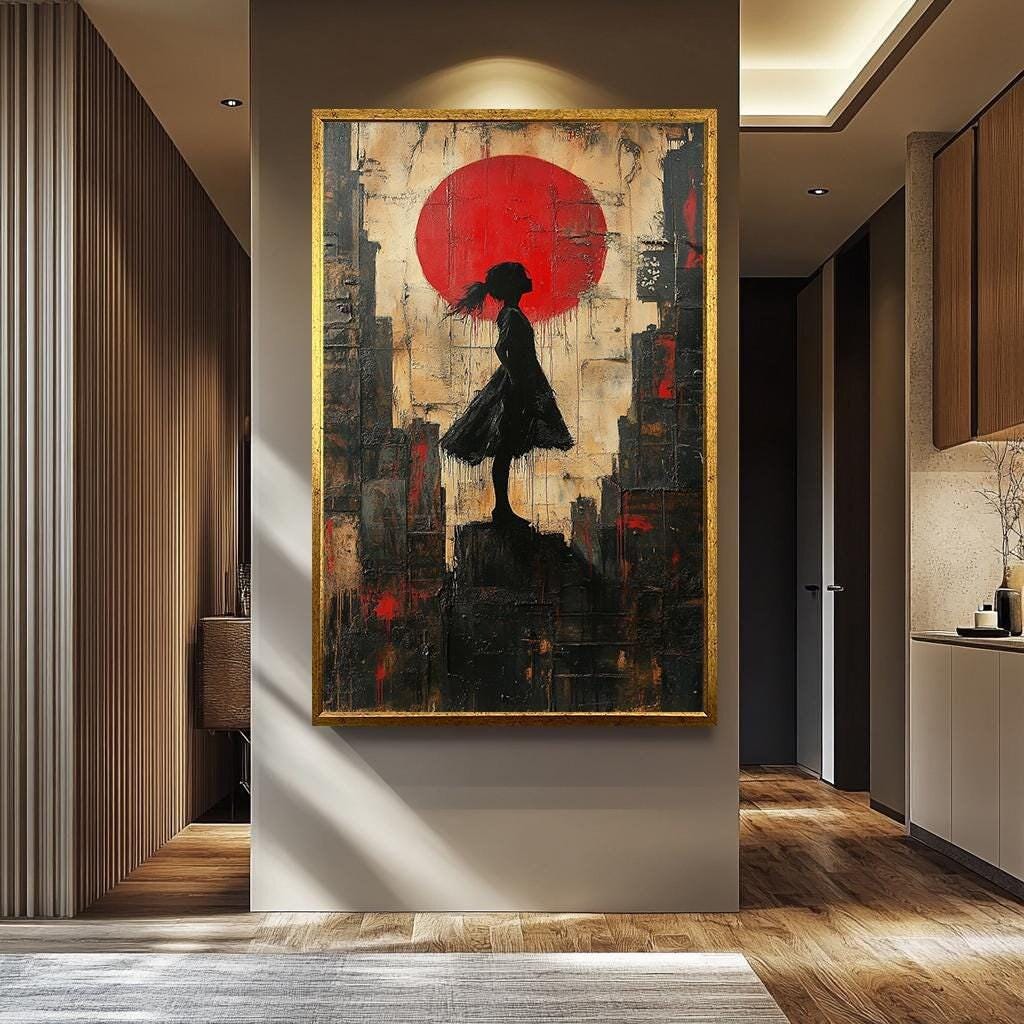 Banksy Style Women – Urban Street Art Graffiti Canvas | Modern Wall Decor Print