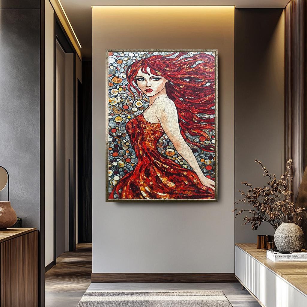 Pop Art Woman Wall Art - Abstract Female Portrait | Modern Wall Decor Canvas