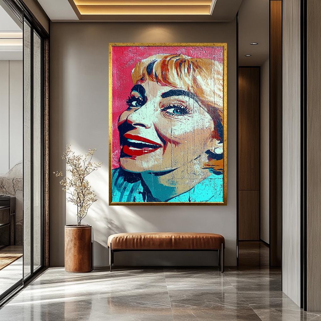 Women Pop Art - Modern Abstract Canvas | Bold Woman Portrait Wall Art Decor