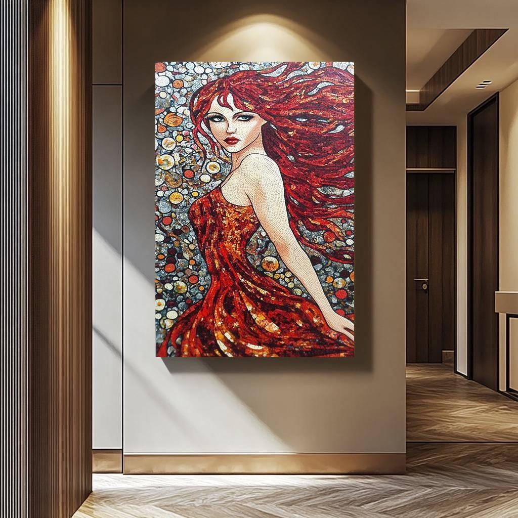 Pop Art Woman Wall Art - Abstract Female Portrait | Modern Wall Decor Canvas