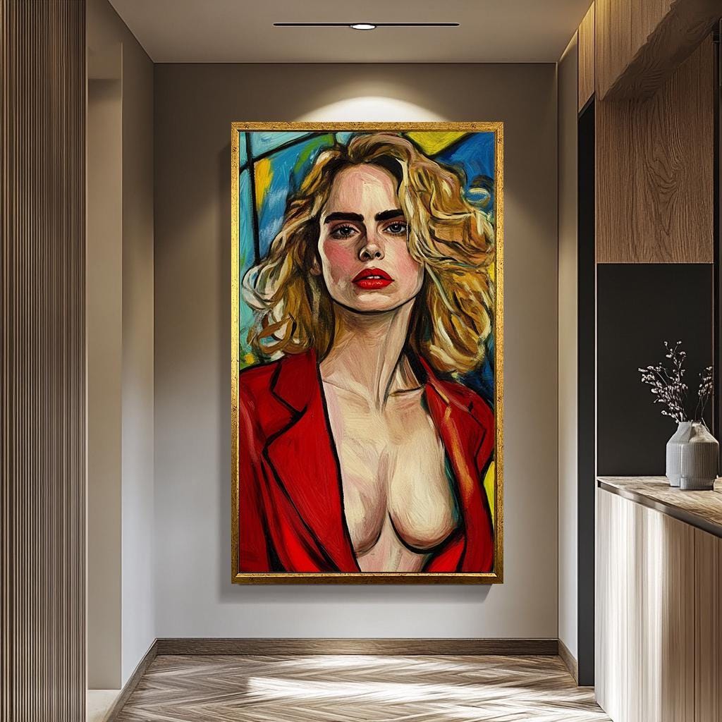 Bold Woman Pop Art - Modern Abstract Artwork | Women Portrait Canvas & Vibrant Decor