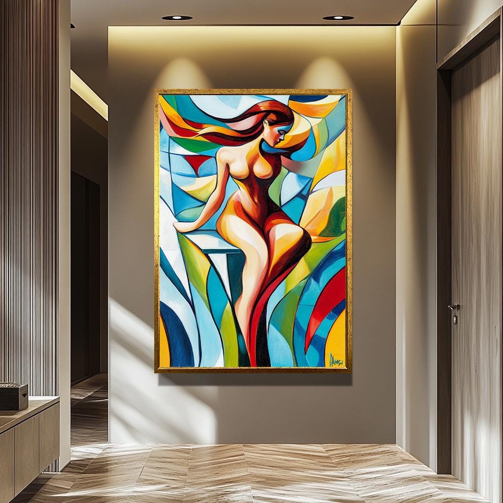 Women Pop Art Wall - Vibrant Female Silhouette Canvas | Modern Artistic Decor