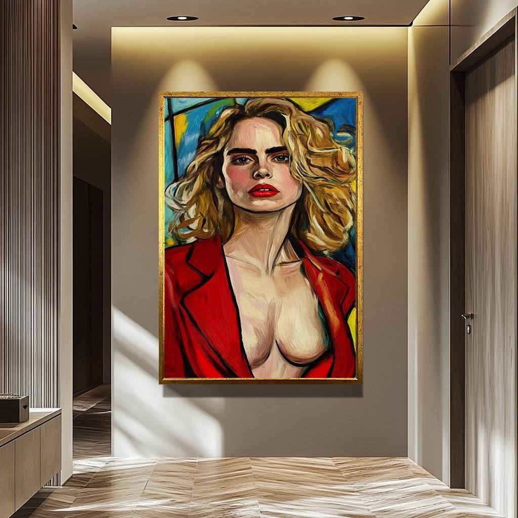 Bold Woman Pop Art - Modern Abstract Artwork | Women Portrait Canvas & Vibrant Decor