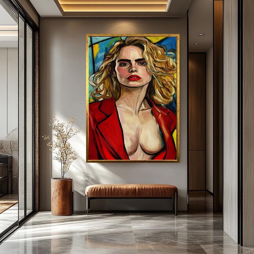 Bold Woman Pop Art - Modern Abstract Artwork | Women Portrait Canvas & Vibrant Decor