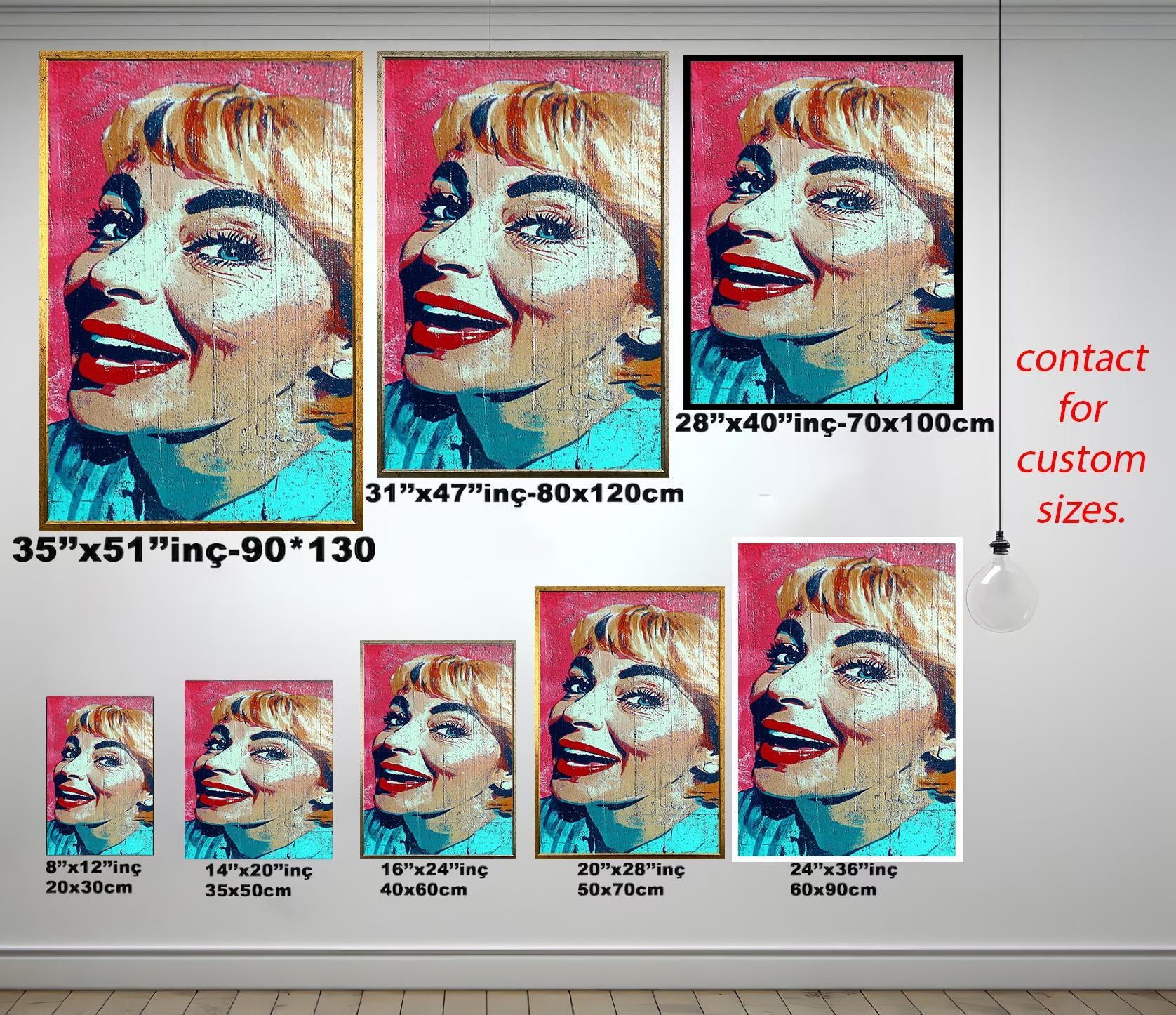 Women Pop Art - Modern Abstract Canvas | Bold Woman Portrait Wall Art Decor