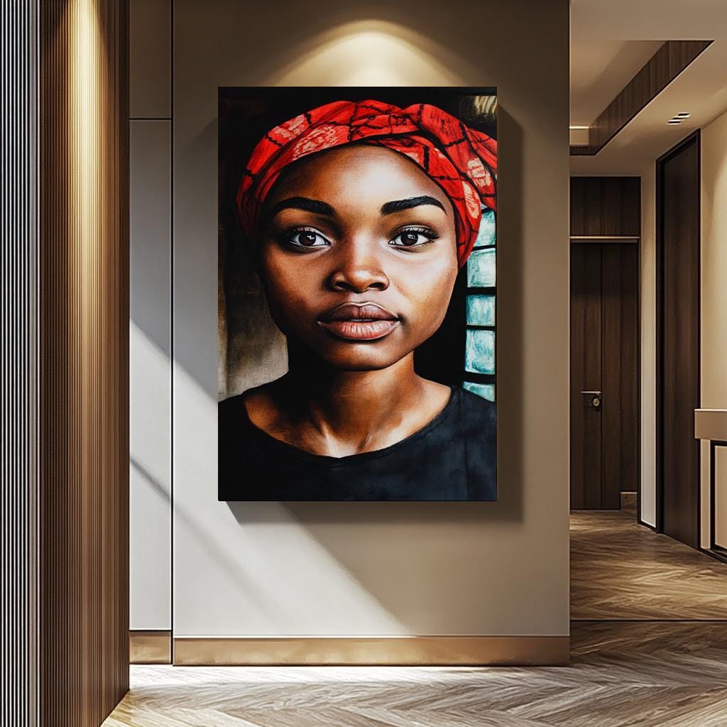African Women Portrait Art - Bold Female Canvas Print | Cultural Wall Decor