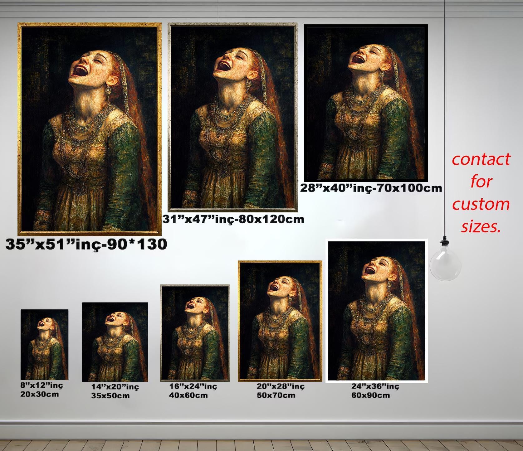 Medieval Woman Portrait – Renaissance Painting Print | Noblewoman Wall Art Decor