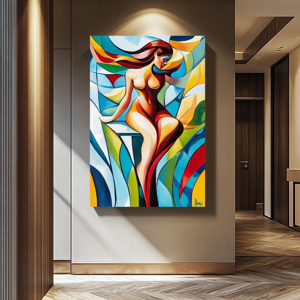 Women Pop Art Wall - Vibrant Female Silhouette Canvas | Modern Artistic Decor