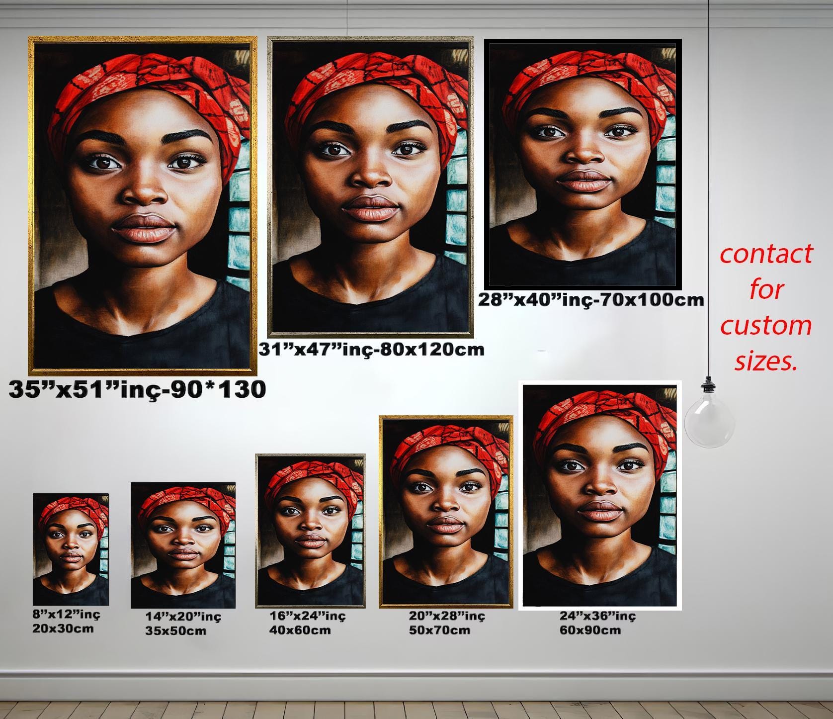 African Women Portrait Art - Bold Female Canvas Print | Cultural Wall Decor