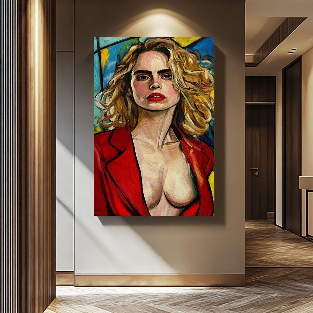 Bold Woman Pop Art - Modern Abstract Artwork | Women Portrait Canvas & Vibrant Decor