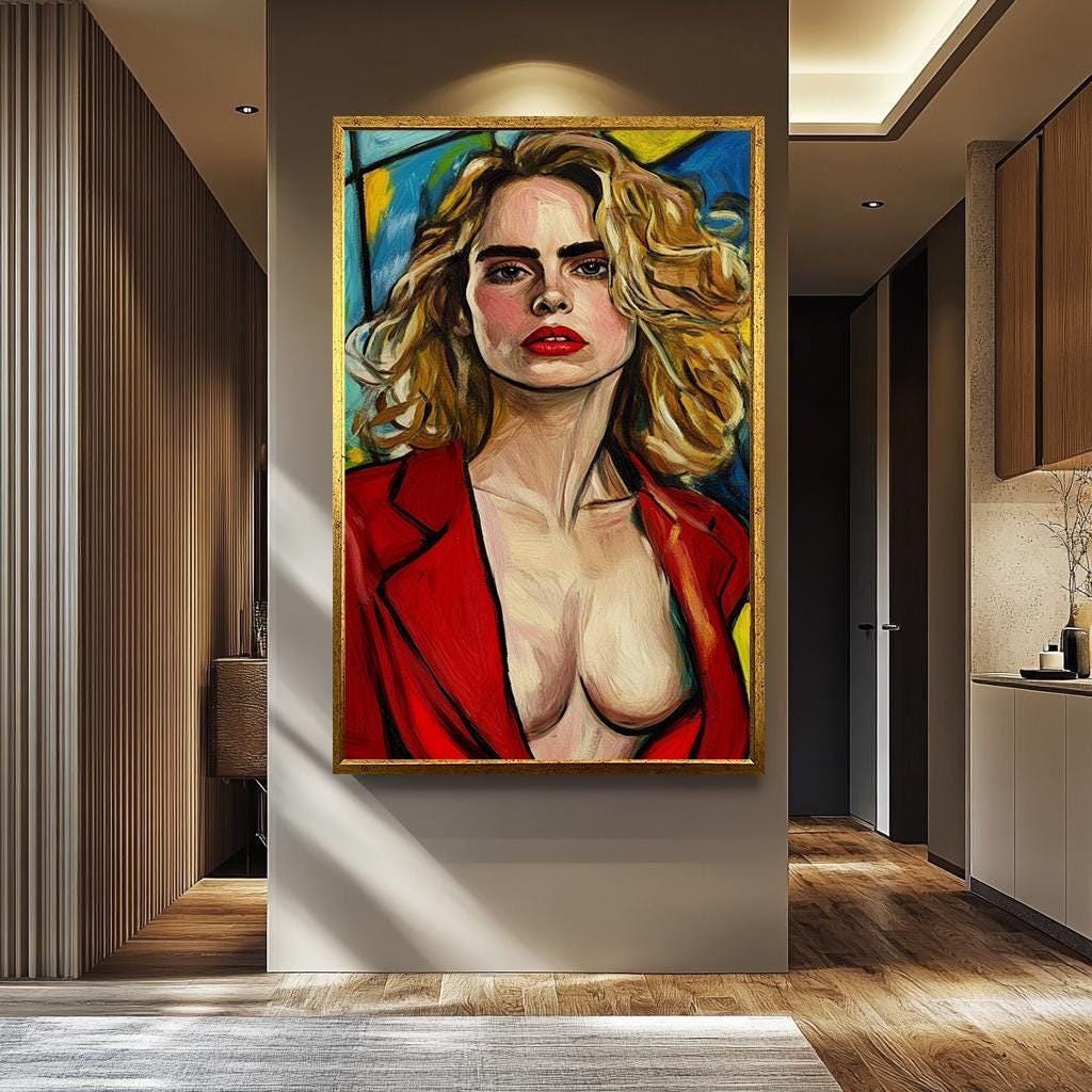 Bold Woman Pop Art - Modern Abstract Artwork | Women Portrait Canvas & Vibrant Decor