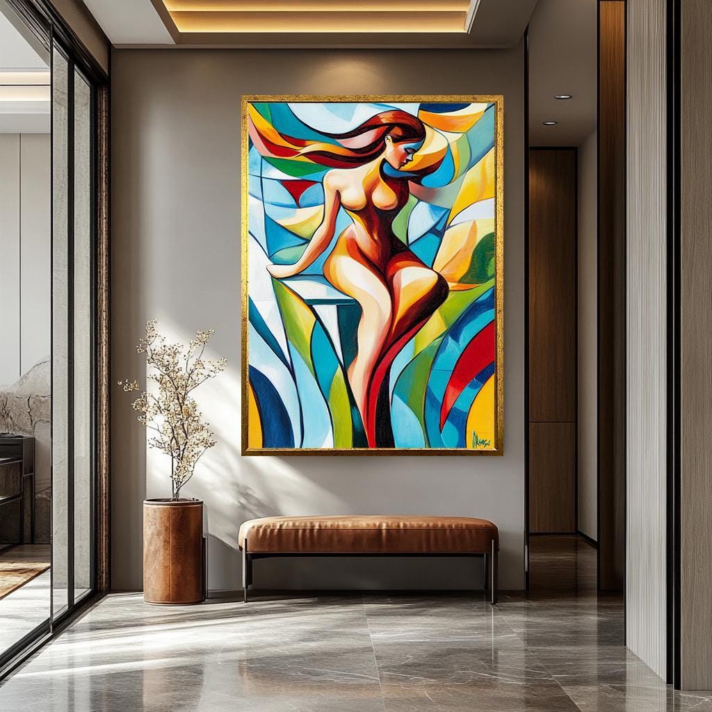 Women Pop Art Wall - Vibrant Female Silhouette Canvas | Modern Artistic Decor