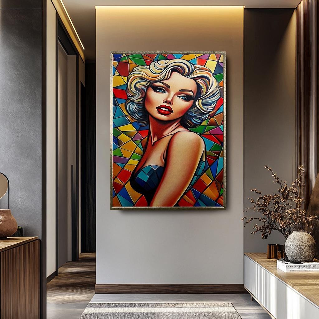Women Pop Art Wall Art – Striking Portrait Canvas | Bold Colorful Canvas Decor