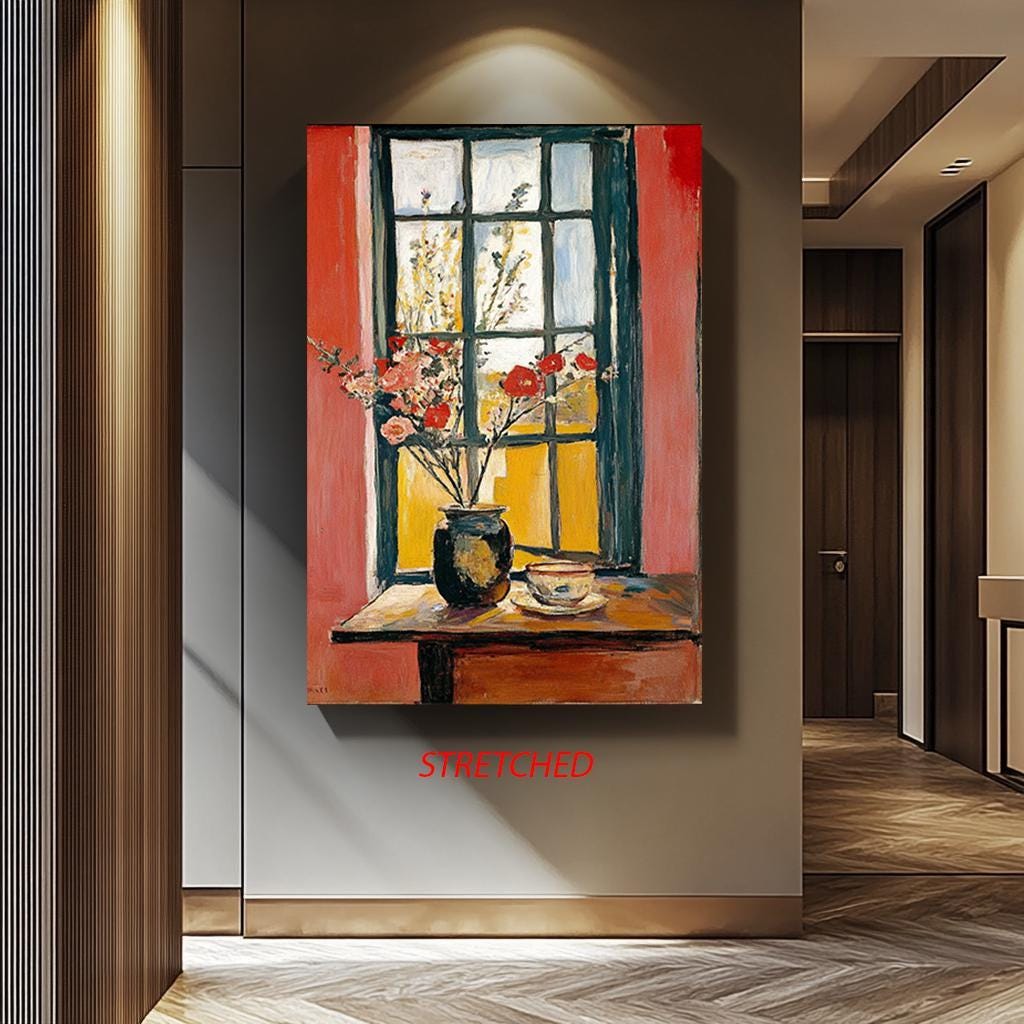 Henri Matisse Canvas Print – Vintage Window Canvas | Kitchen Dining Decor