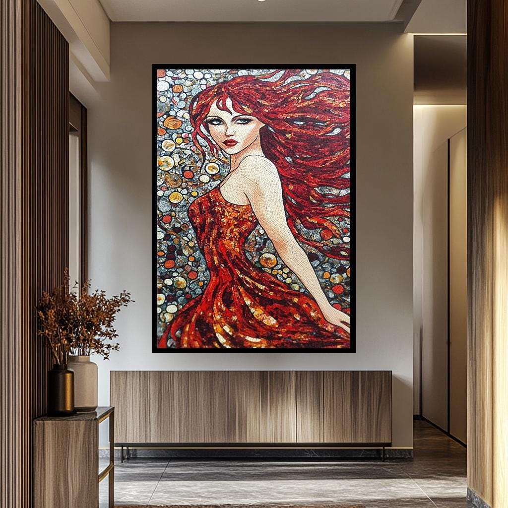 Pop Art Woman Wall Art - Abstract Female Portrait | Modern Wall Decor Canvas