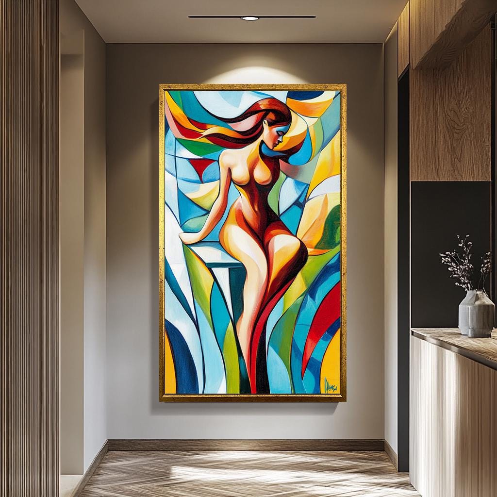 Women Pop Art Wall - Vibrant Female Silhouette Canvas | Modern Artistic Decor