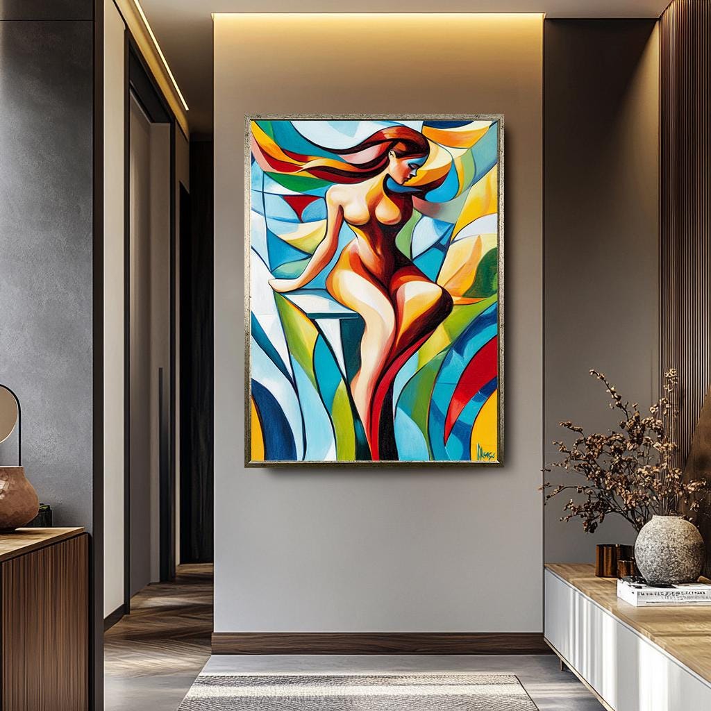 Women Pop Art Wall - Vibrant Female Silhouette Canvas | Modern Artistic Decor
