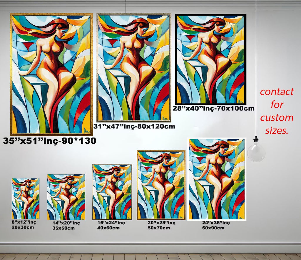 Women Pop Art Wall - Vibrant Female Silhouette Canvas | Modern Artistic Decor