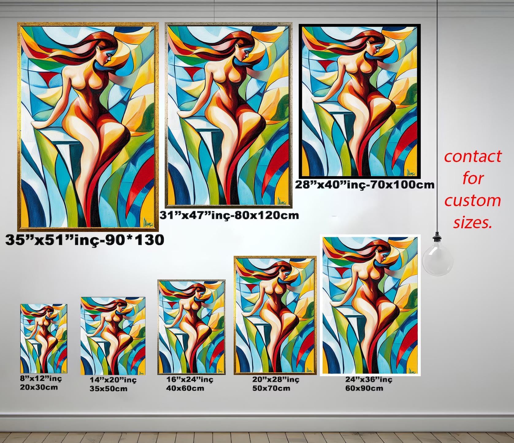 Women Pop Art Wall - Vibrant Female Silhouette Canvas | Modern Artistic Decor