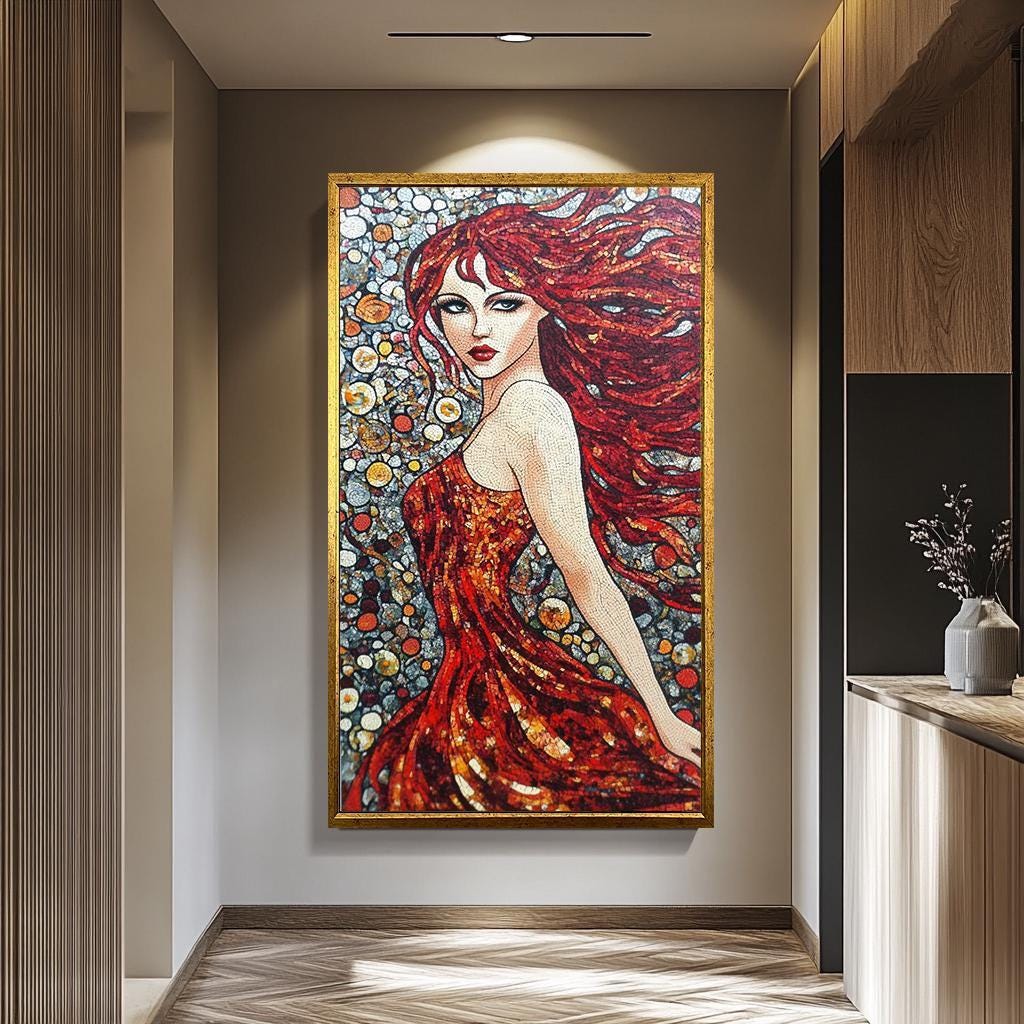 Pop Art Woman Wall Art - Abstract Female Portrait | Modern Wall Decor Canvas