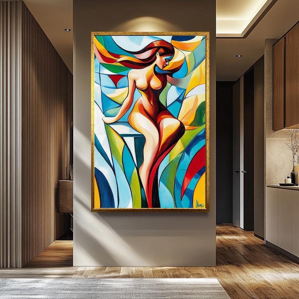 Women Pop Art Wall - Vibrant Female Silhouette Canvas | Modern Artistic Decor
