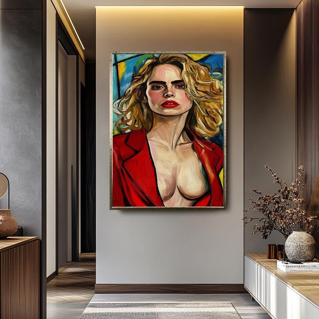 Bold Woman Pop Art - Modern Abstract Artwork | Women Portrait Canvas & Vibrant Decor