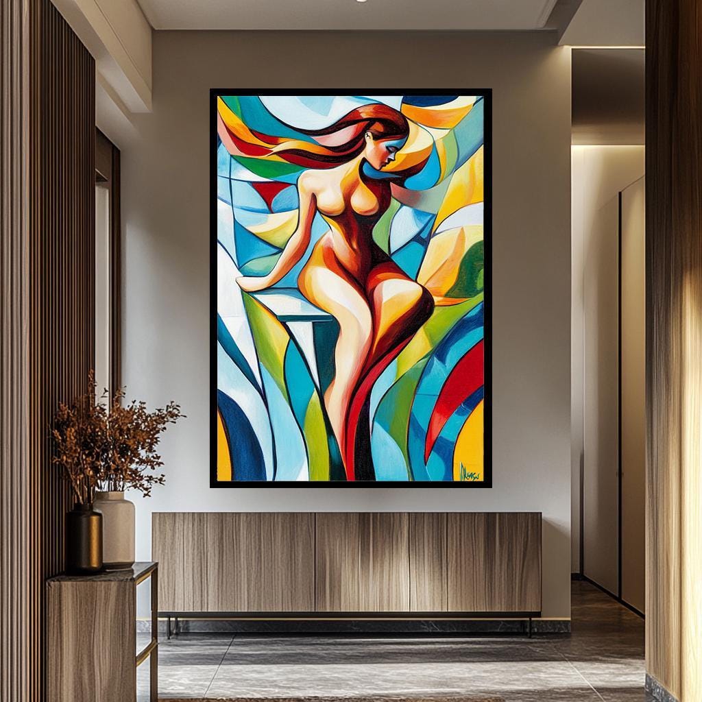 Women Pop Art Wall - Vibrant Female Silhouette Canvas | Modern Artistic Decor