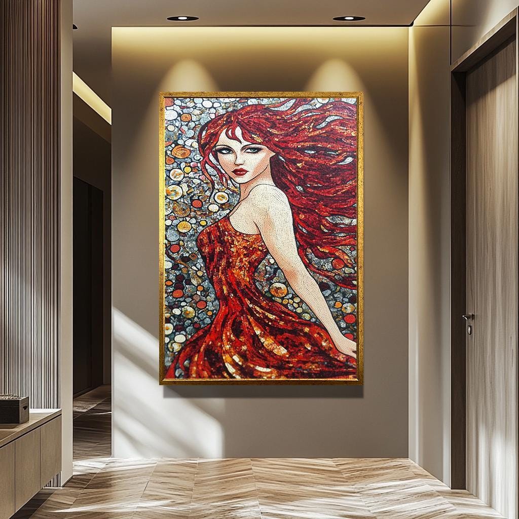 Pop Art Woman Wall Art - Abstract Female Portrait | Modern Wall Decor Canvas