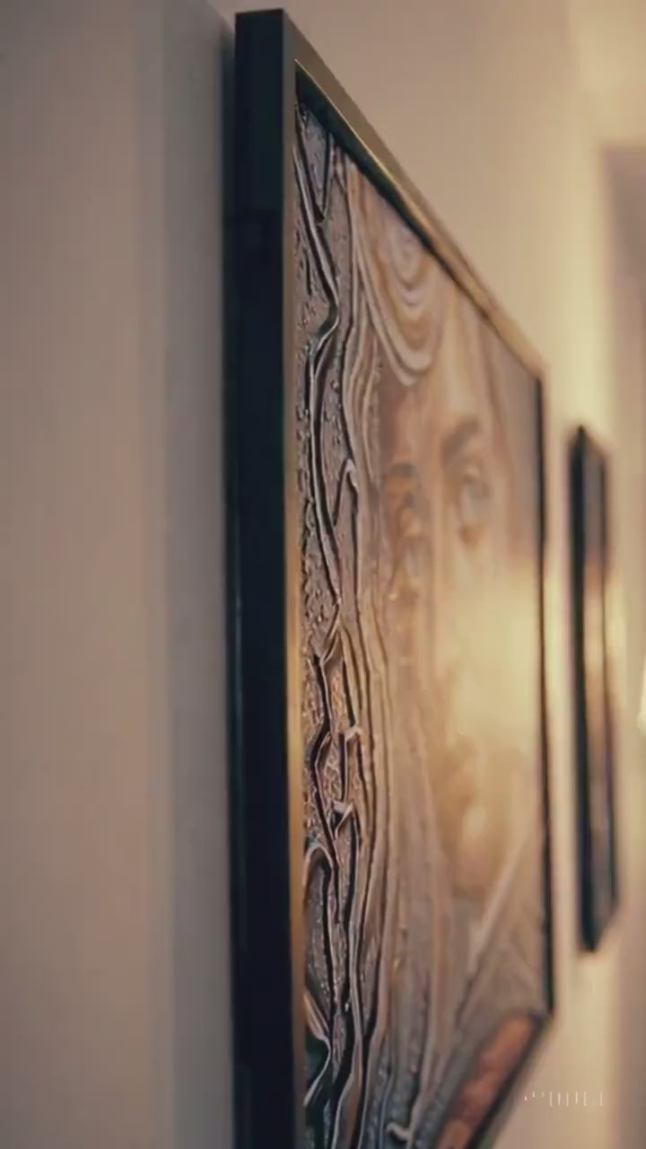 Women Wall Art – Modern Renaissance Artwork | Luxury Home Decor | Gold Frame